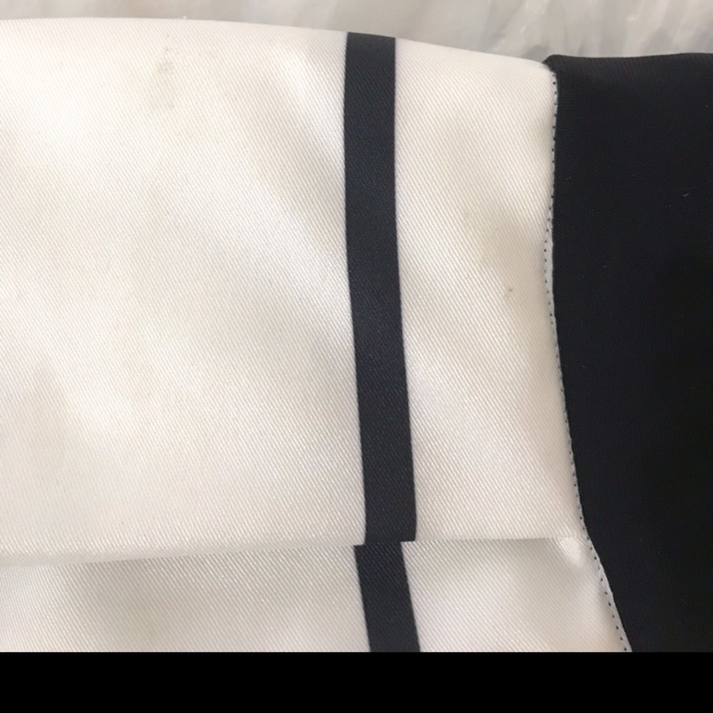 David’s Bridal black and white striped dress - Picture 5 of 6